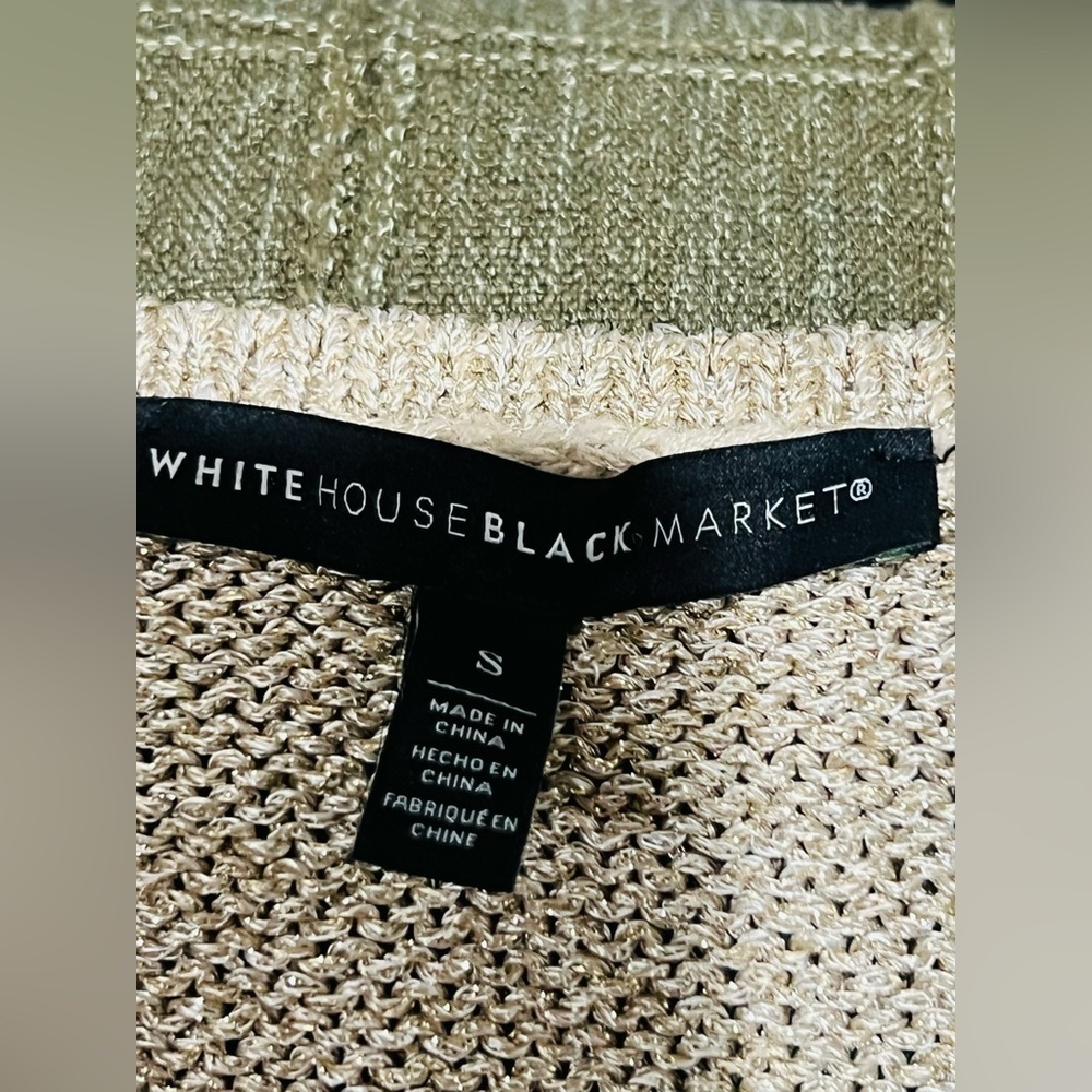 White House Black Market golden sweater size S like new ππ» - Picture 5 of 9
